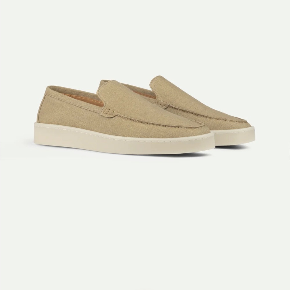Dark Taupe Linen Urban Loafer